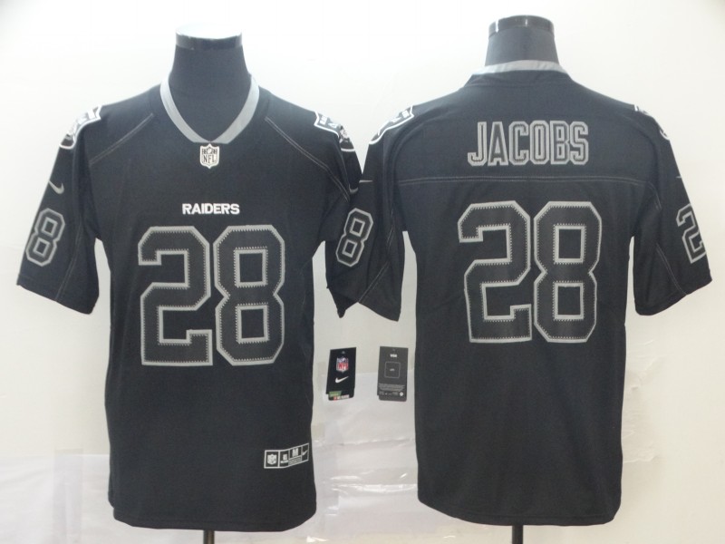 Men's Las Vegas Raiders Josh Jacobs #28 Black Alternate Jersey